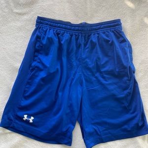 Blue under armour basketball shorts